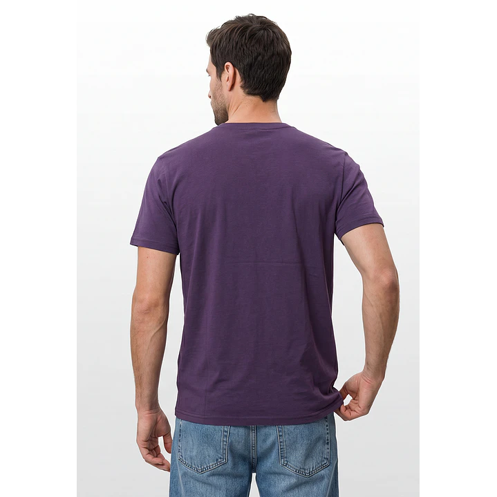 Polera Básica Hombre Morado 3