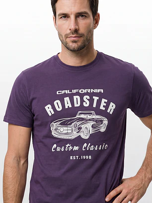 Polera Básica Hombre Morado