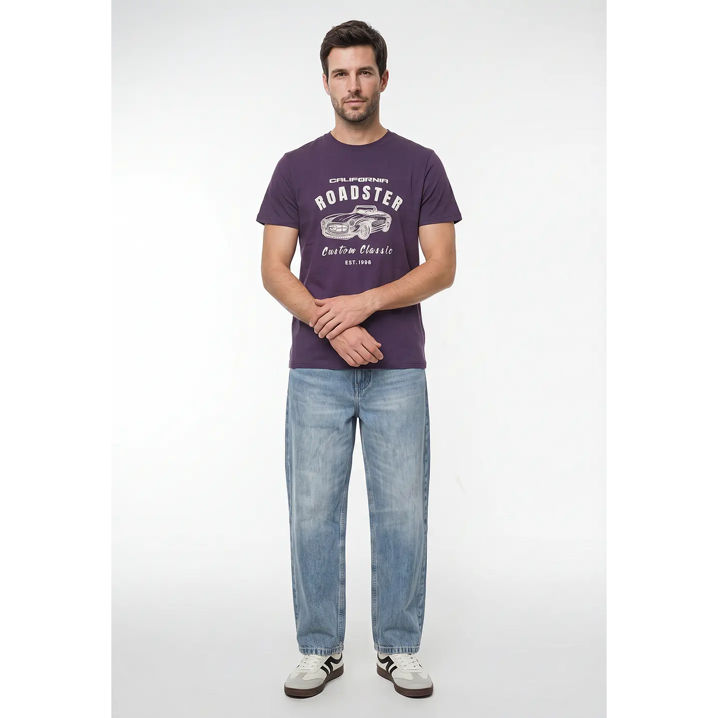 Polera Básica Hombre Morado 4