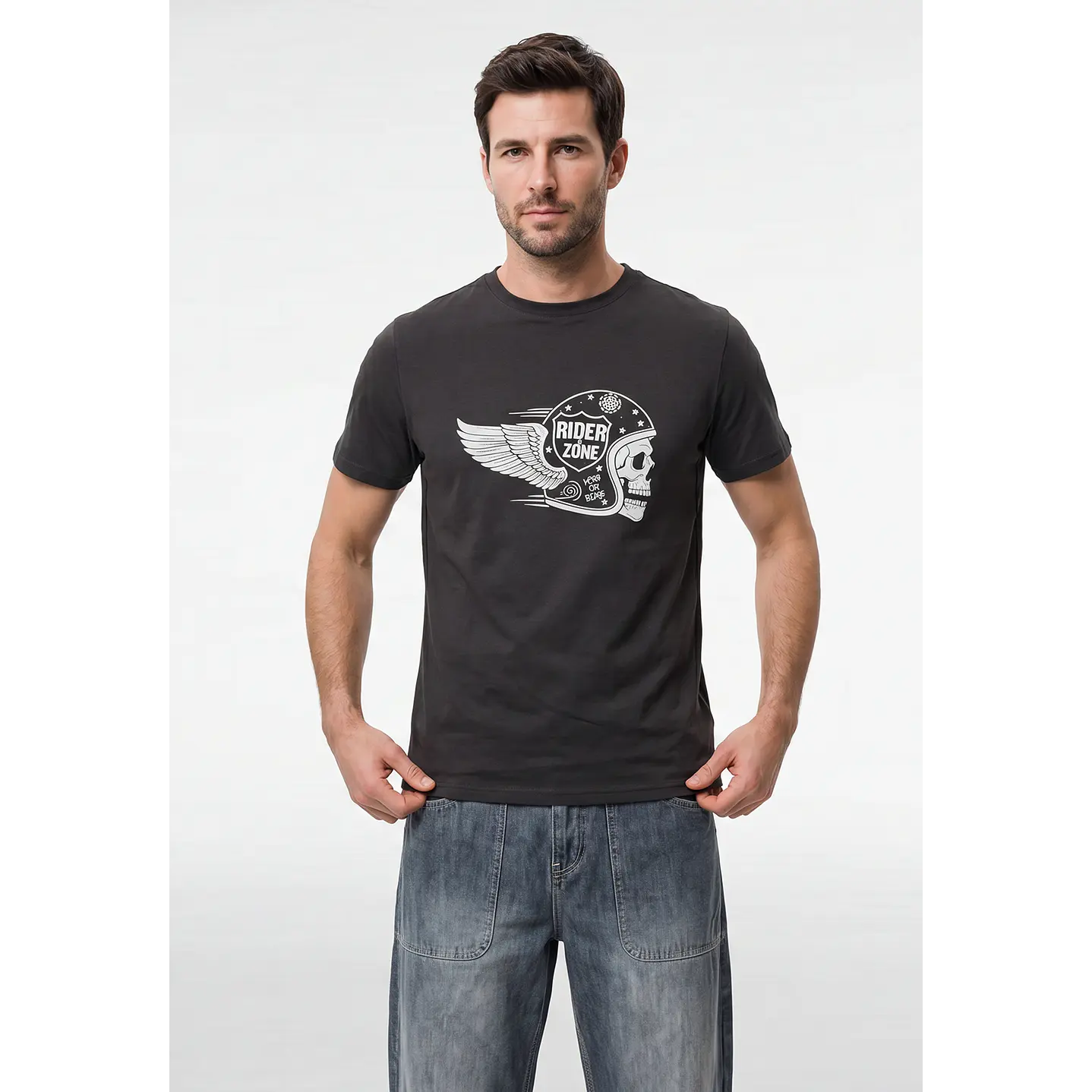 Polera Básica Hombre Gris 1