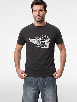 Polera Básica Hombre Gris