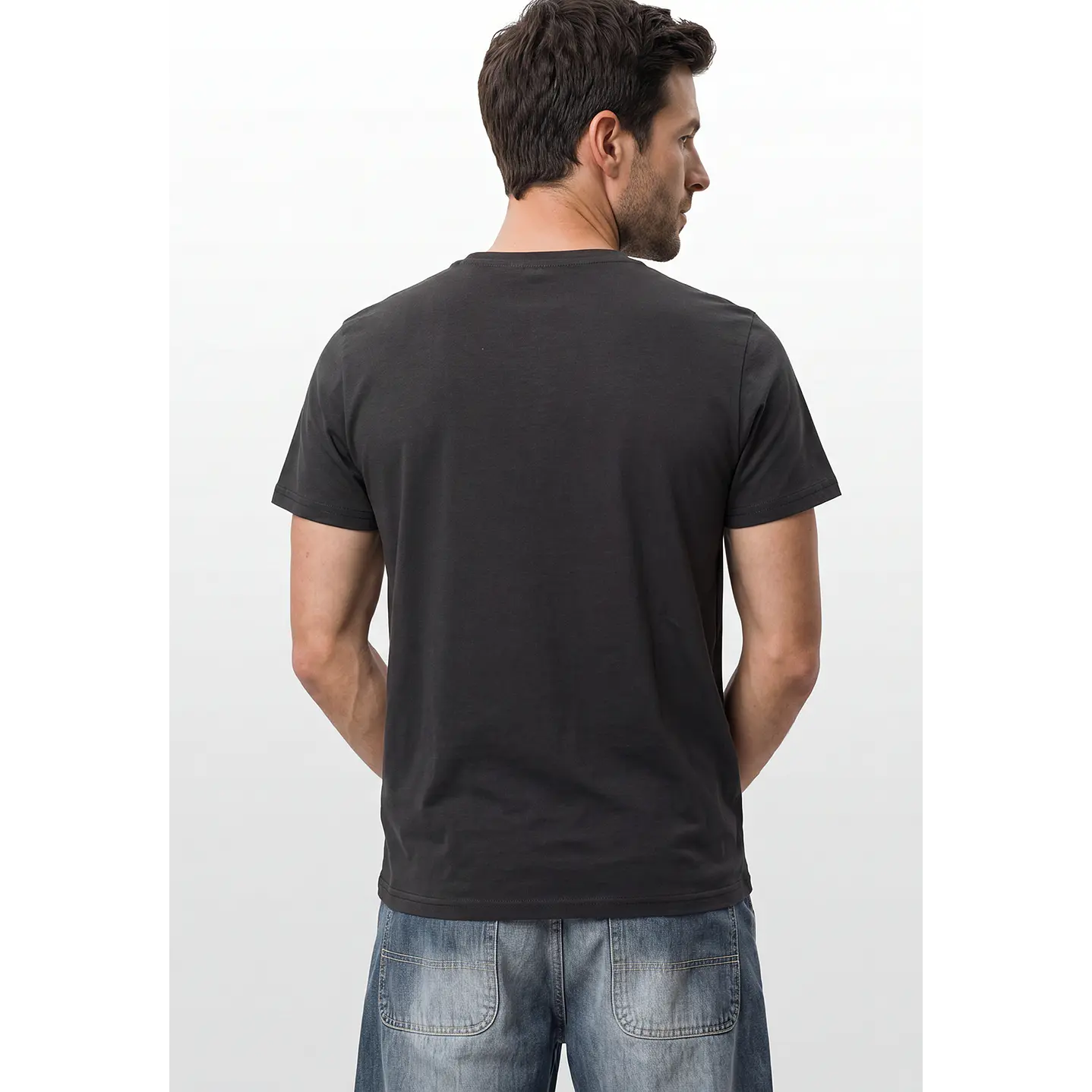 Polera Básica Hombre Gris 2