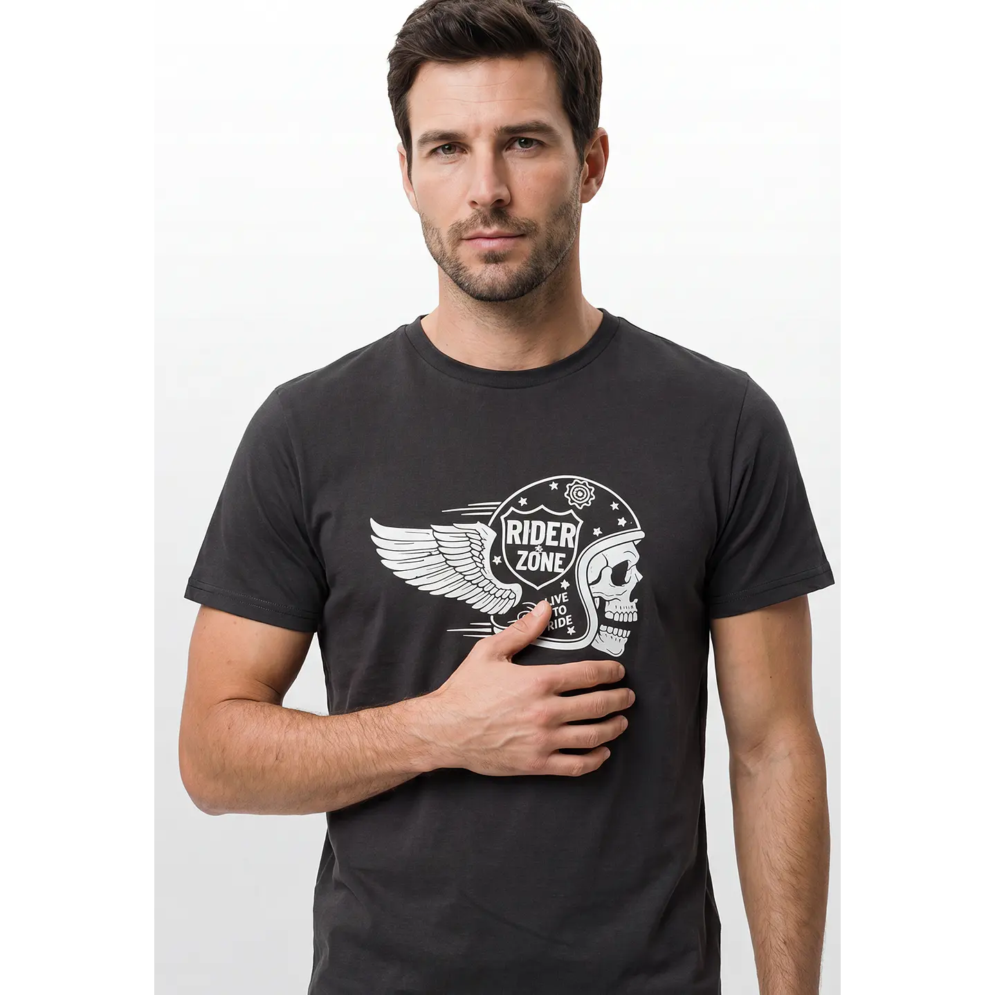 Polera Básica Hombre Gris 3