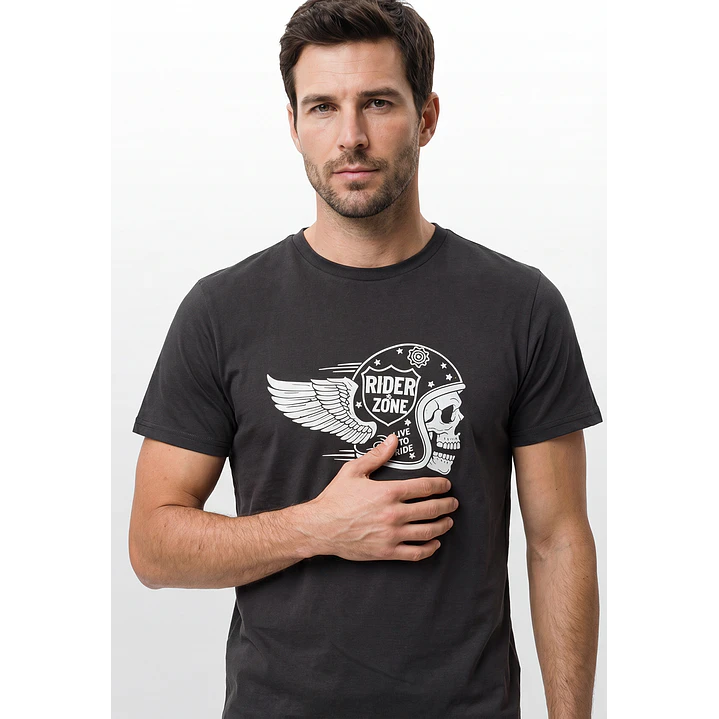 Polera Básica Hombre Gris 2