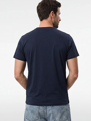 Polera Básica Hombre Azul