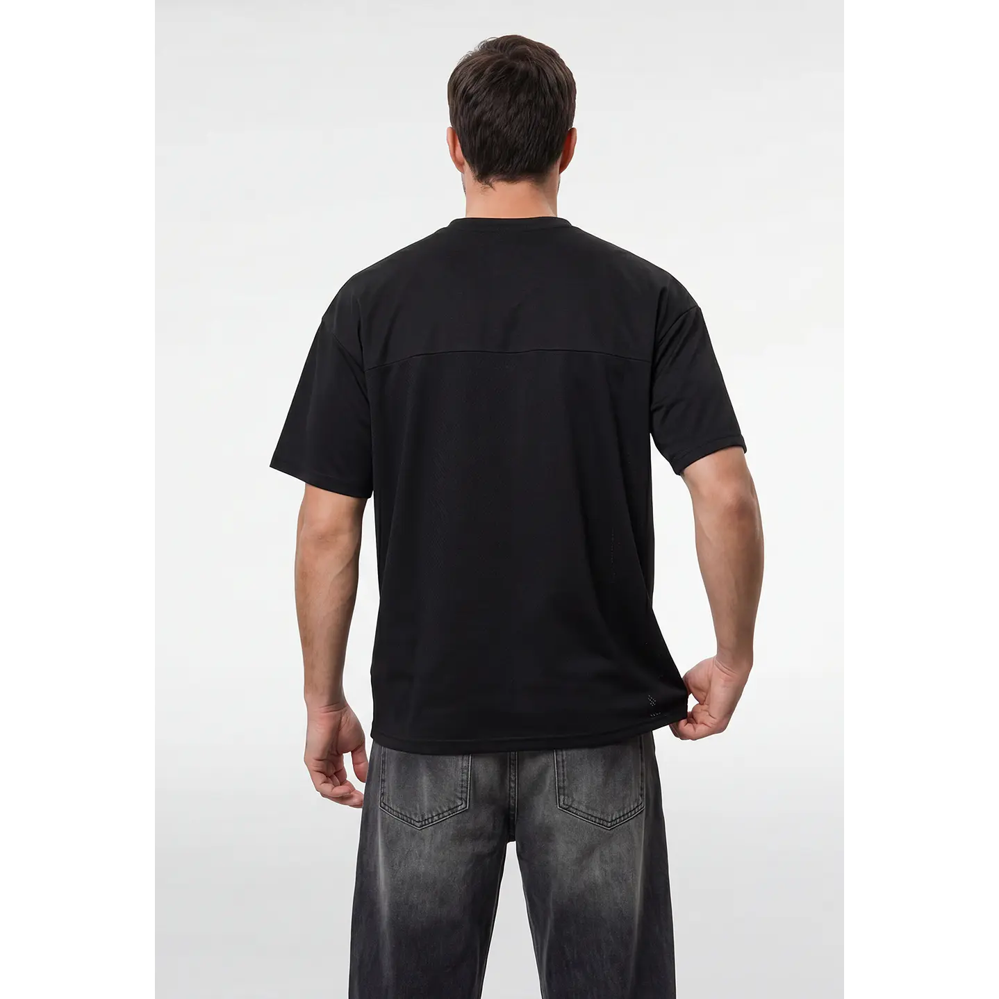 Polera Letras Hombre Negro 3