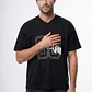 Polera Letras Hombre Negro - Miniatura 1