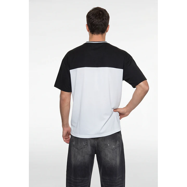 Polera Letras Hombre Blanco 2