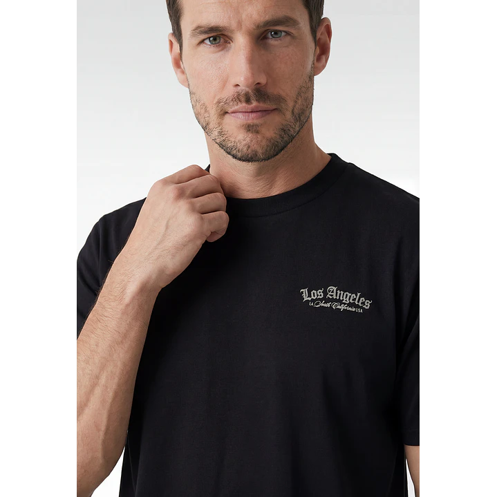 Polera Angeles Relaxed Hombre Negro 2