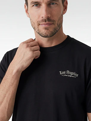 Polera Angeles Relaxed Hombre Negro