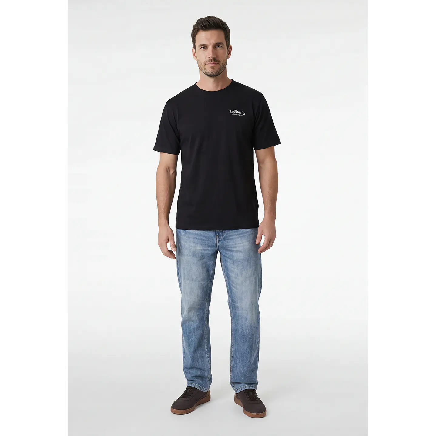 Polera Angeles Relaxed Hombre Negro 3