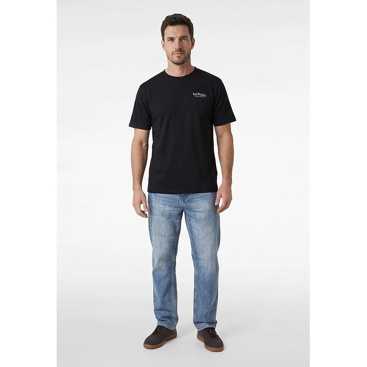 Polera Angeles Relaxed Hombre Negro 4