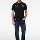 Polera Pique London Hombre Negro - Miniatura 4