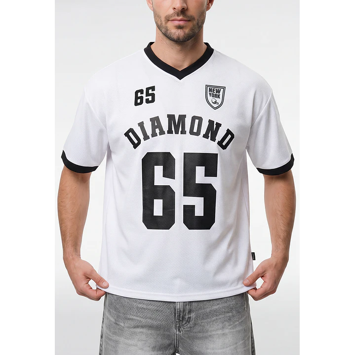 Polera Deportiva Hombre Blanco 2