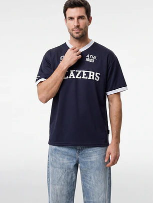 Polera Deportiva Hombre Azul