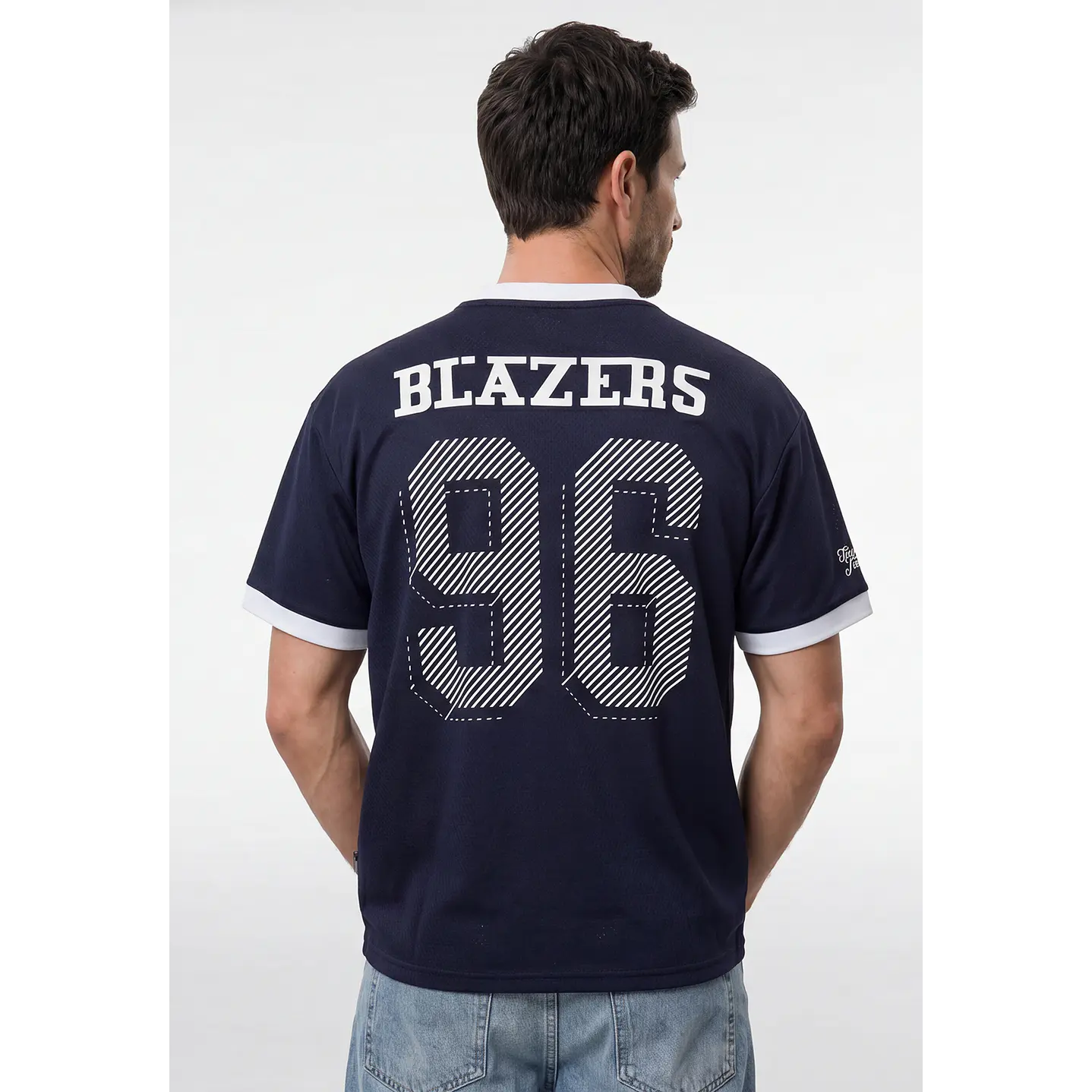 Polera Deportiva Hombre Azul 2