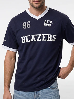 Polera Deportiva Hombre Azul