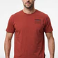 Polera Letras Relaxed Hombre Naranja - Miniatura 2