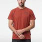 Polera Letras Relaxed Hombre Naranja - Miniatura 1