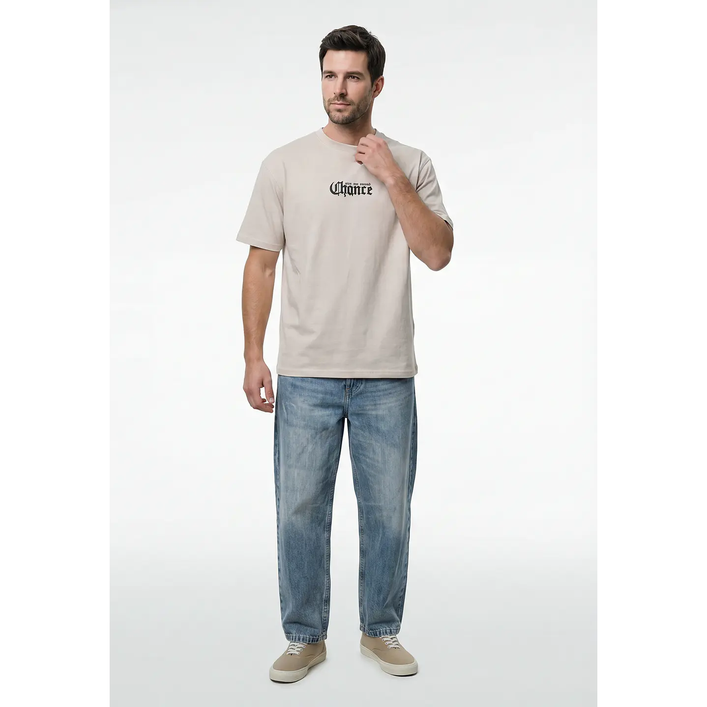 Polera Chance Hombre Beige 4