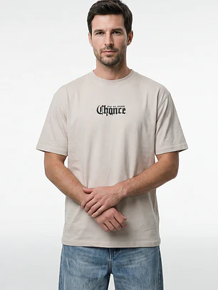 Polera Calavera Hombre Beige