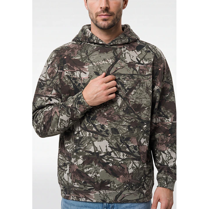 Polerón Camuflado Hombre Verde 2