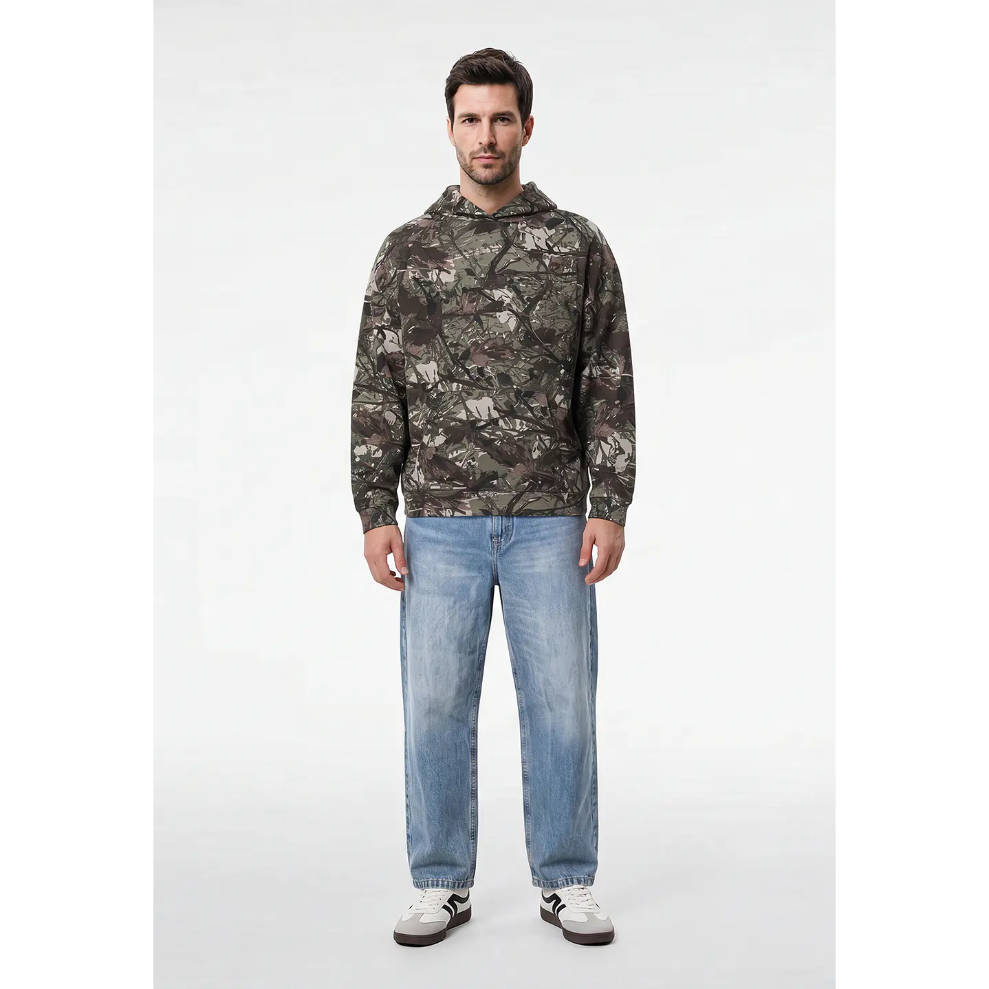 Polerón Camuflado Hombre Verde 4