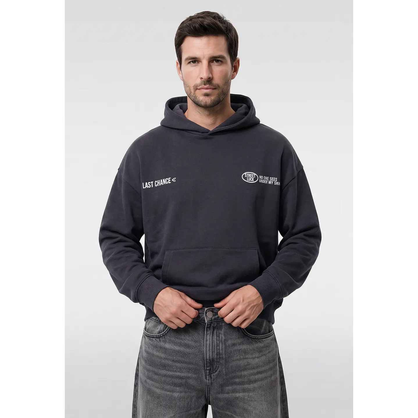 Polerón Moda Hombre Gris 1