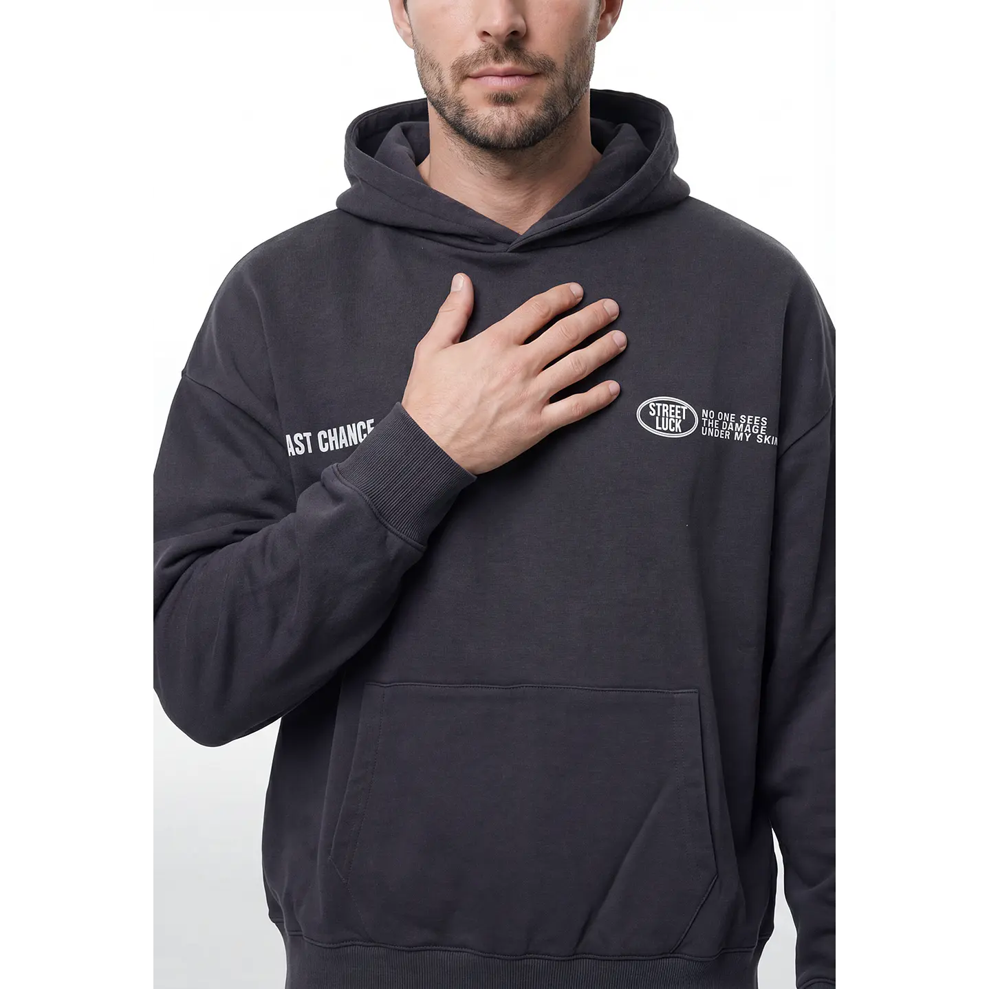 Polerón Moda Hombre Gris 3