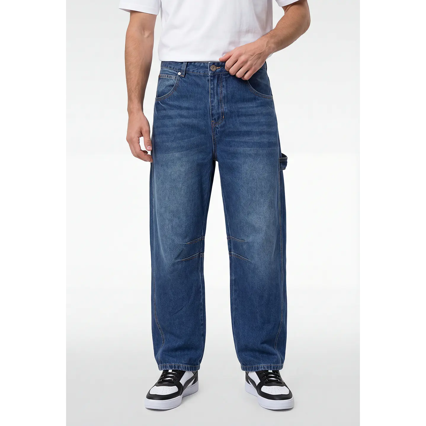 Jeans Carpintero Ballon Hombre Azul 1