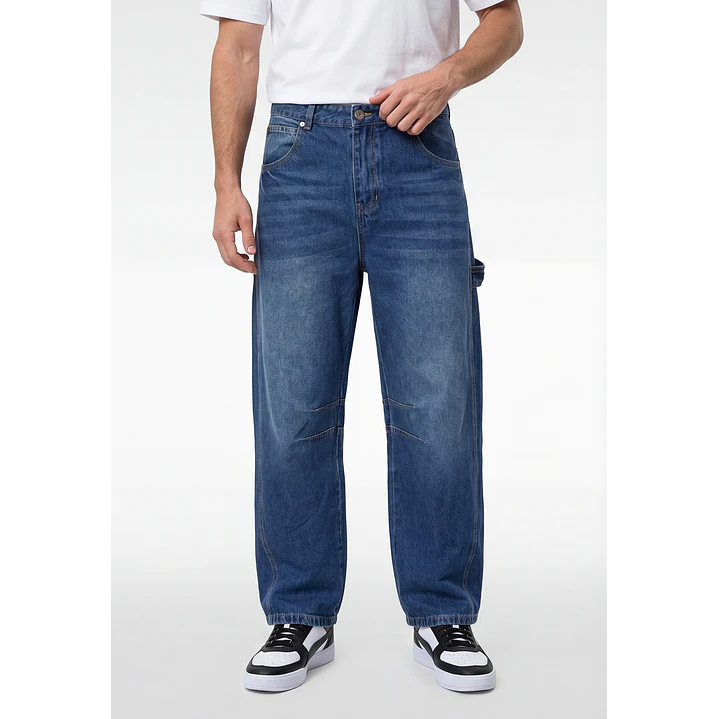 Jeans Carpintero Ballon Hombre Azul 1