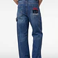 Jeans Carpintero Ballon Hombre Azul - Miniatura 2