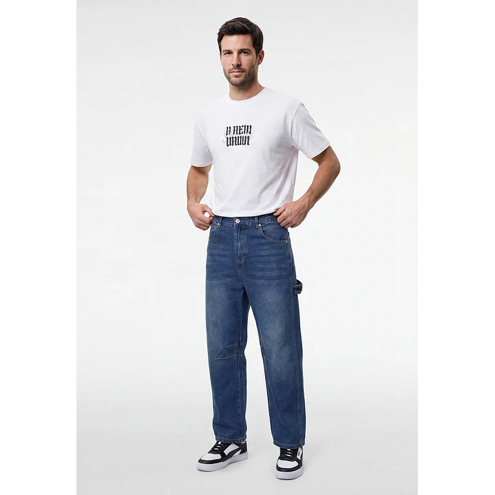Jeans Carpintero Ballon Hombre Azul 3