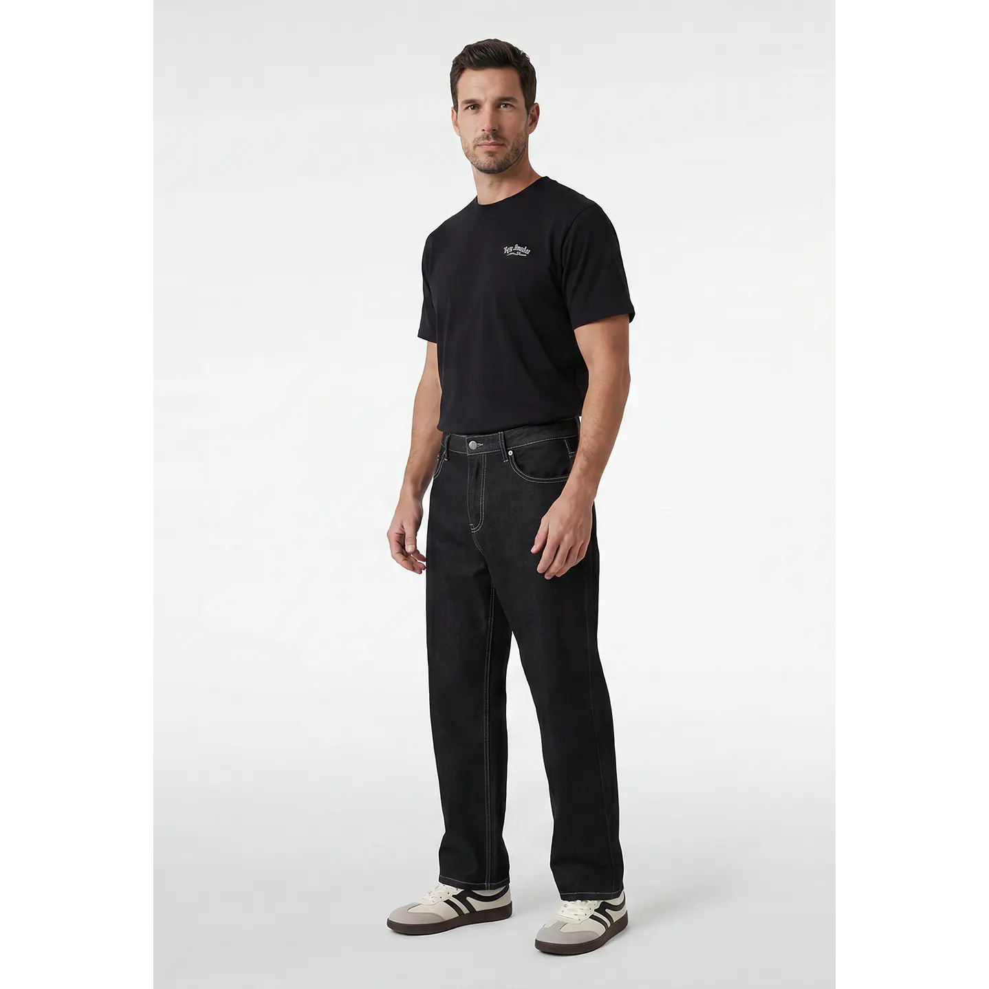 Jeans Baggy Loose Fit Hombre Azul 3