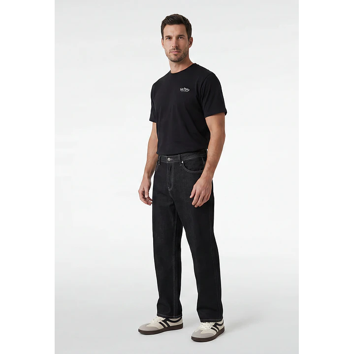 Jeans Baggy Loose Fit Hombre Azul 3