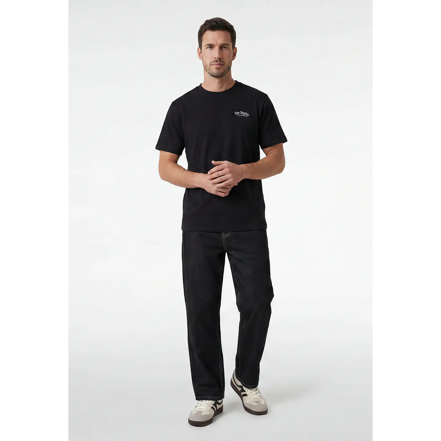 Jeans Baggy Loose Fit Hombre Azul 4