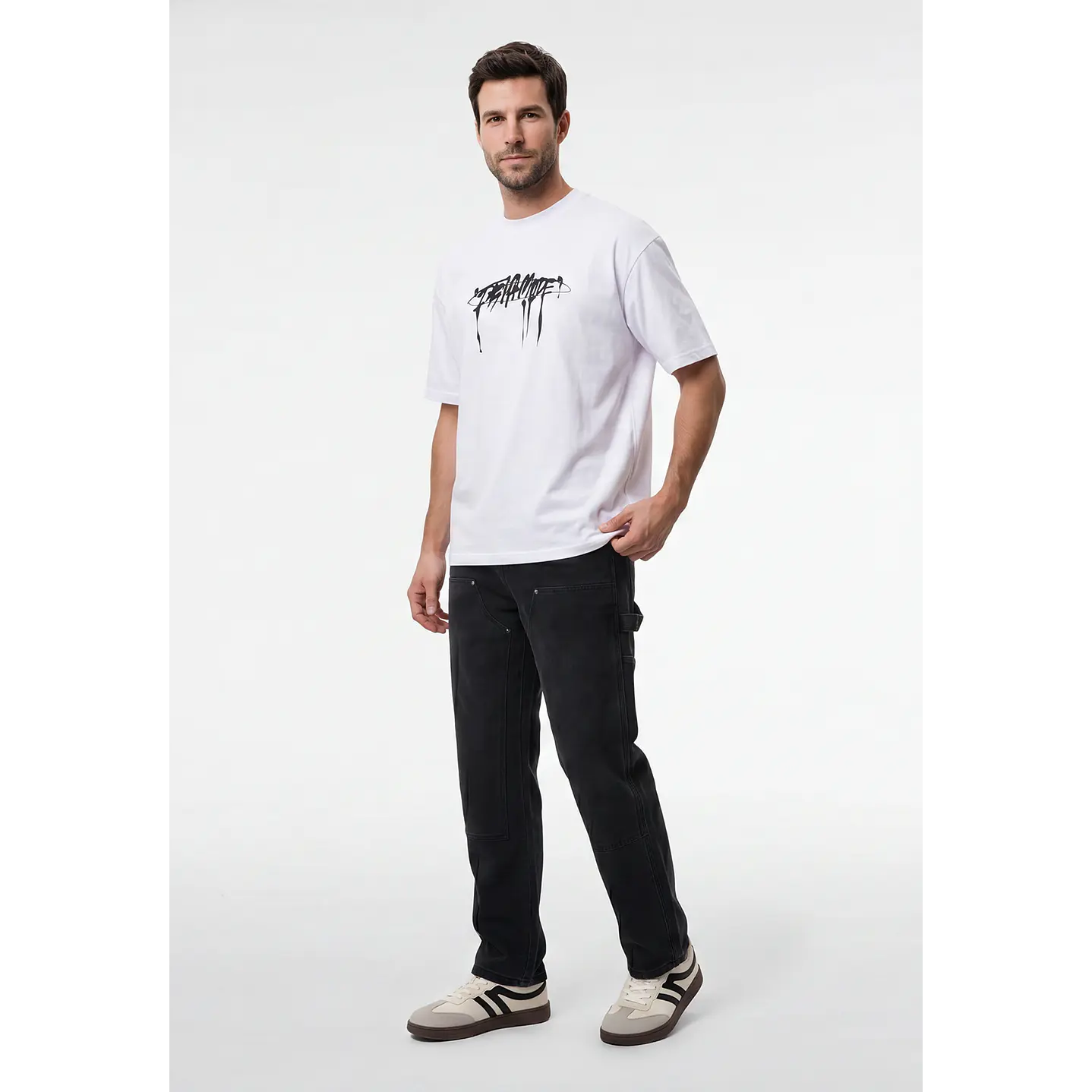 Jeans Carpintero Hombre Negro 3