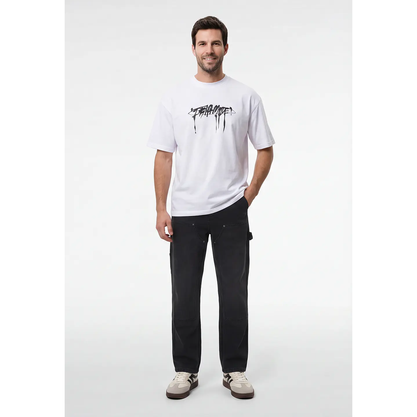 Jeans Carpintero Hombre Negro 4
