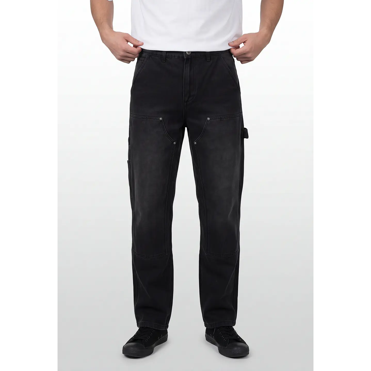 Jeans Carpintero Hombre Negro 1