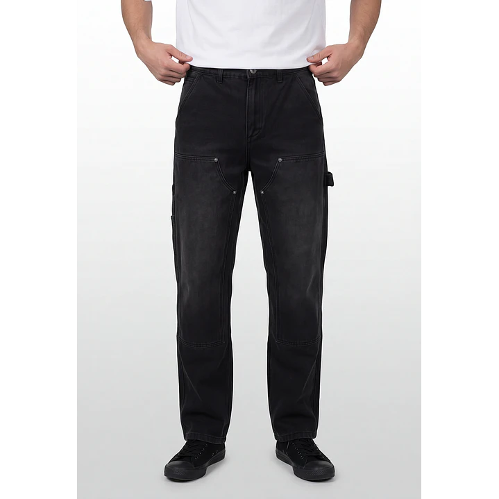 Jeans Carpintero Hombre Negro 1