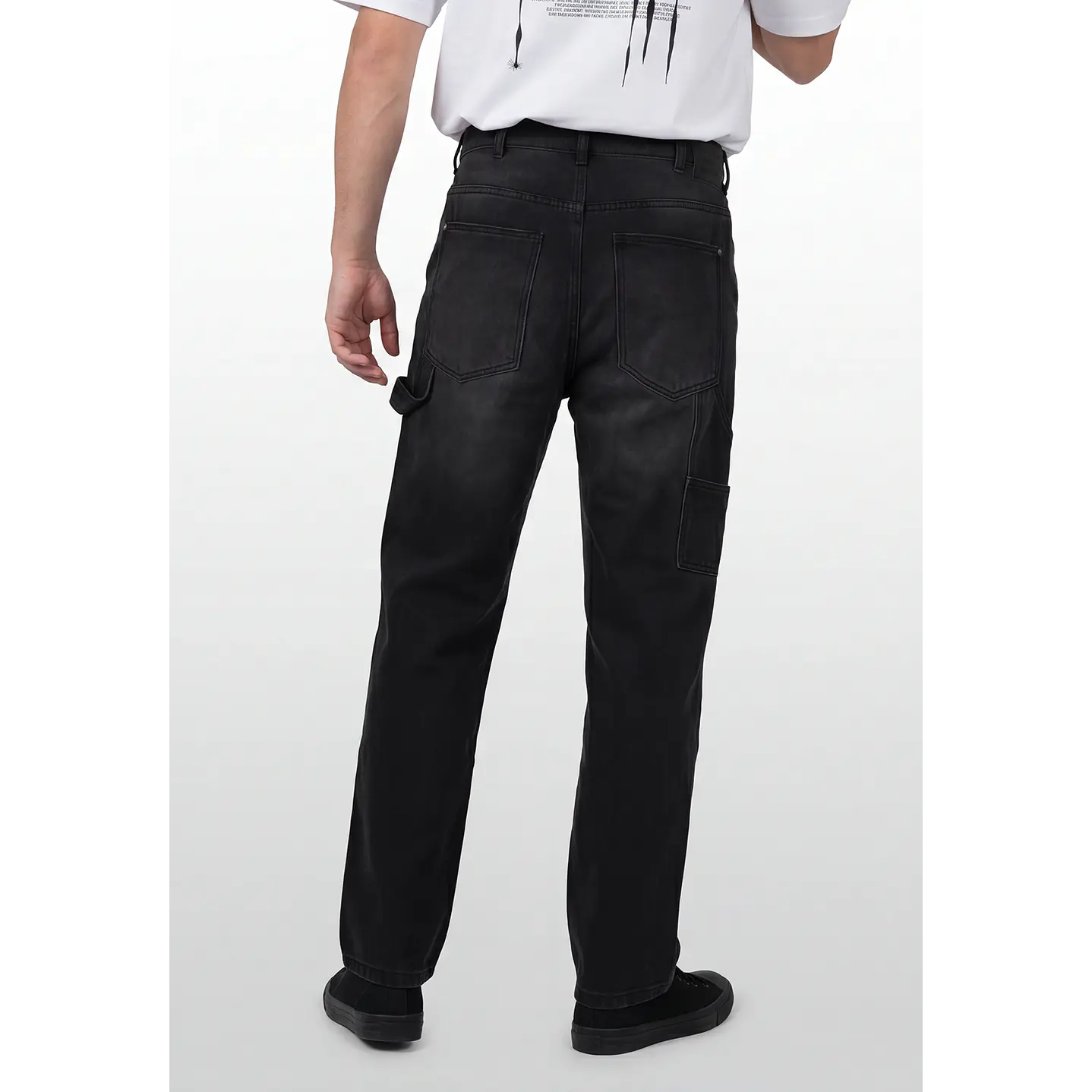 Jeans Carpintero Hombre Negro 2