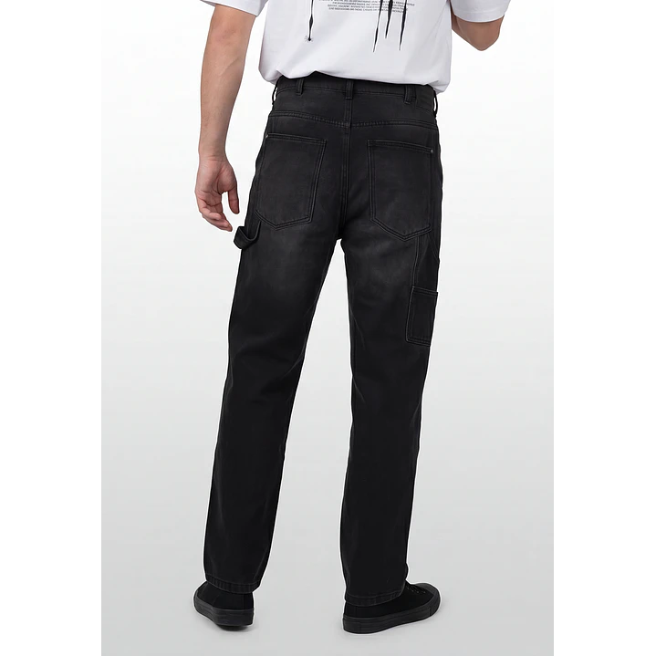 Jeans Carpintero Hombre Negro 2
