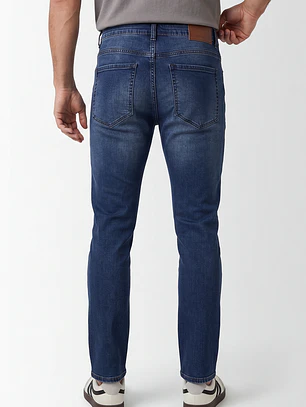 Jeans Slim Hombre Azul