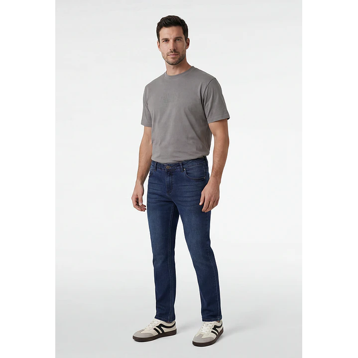 Jeans Slim Hombre Azul 4