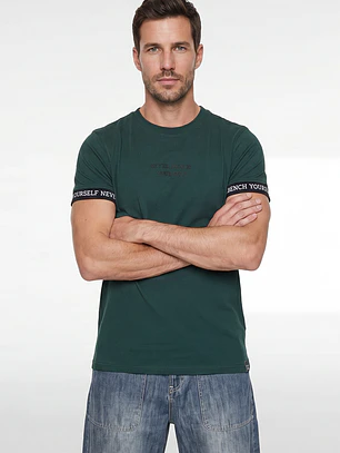 Polera Elasticada Hombre Verde