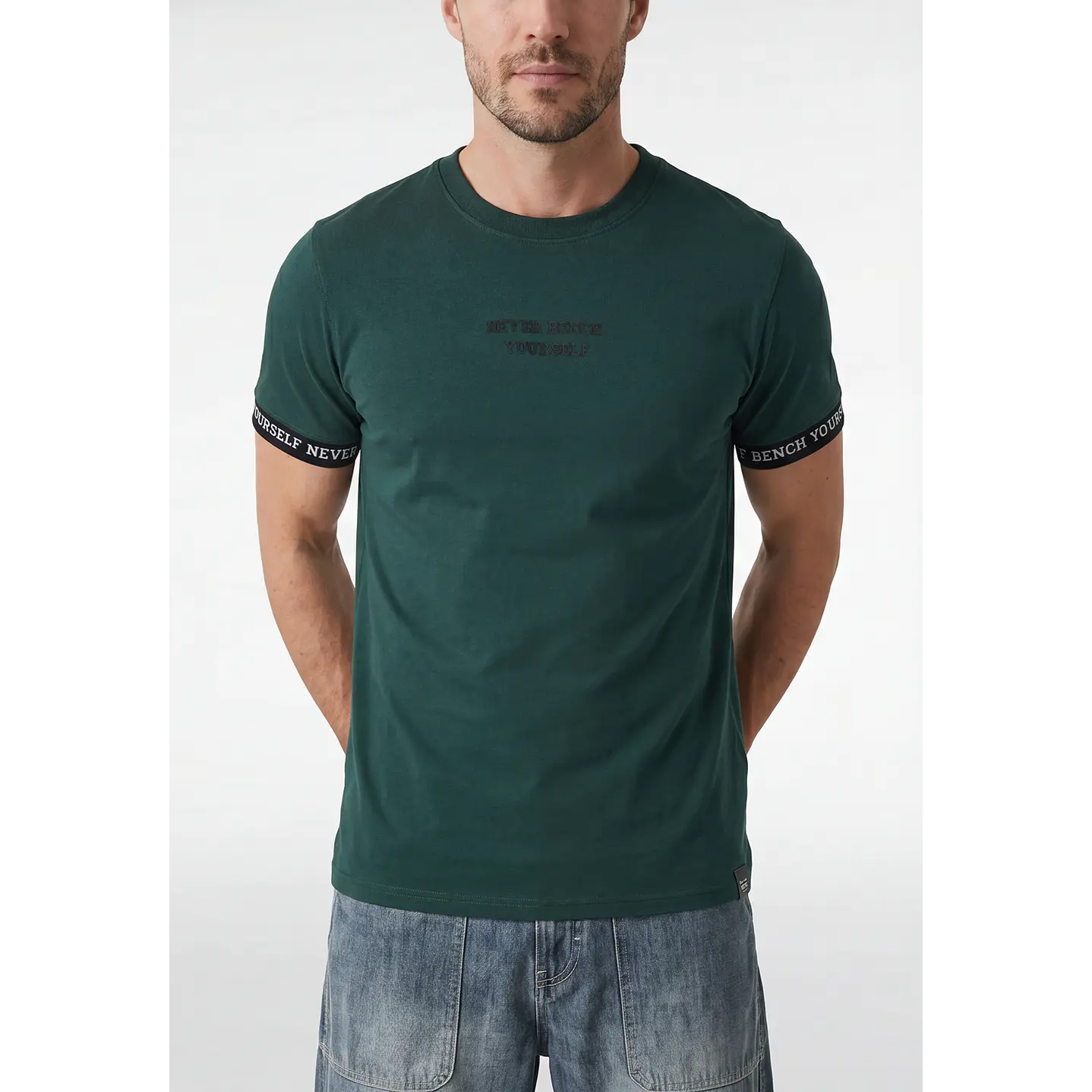 Polera Elasticada Hombre Verde 2