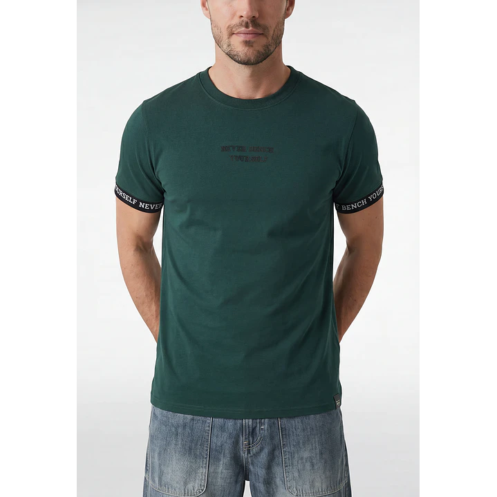 Polera Elasticada Hombre Verde 2