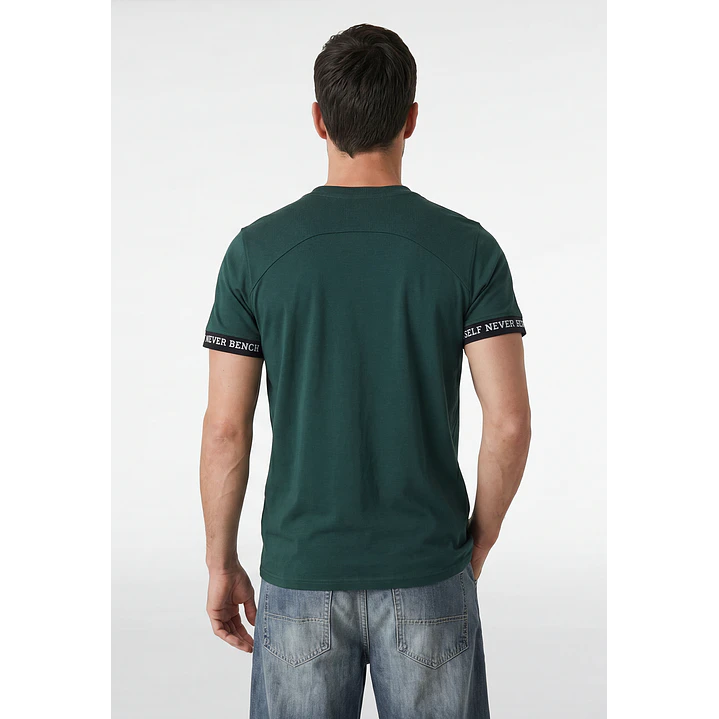Polera Elasticada Hombre Verde 3