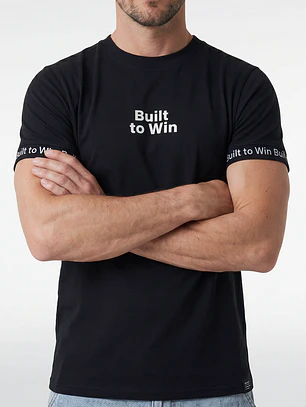 Polera Elasticada Hombre Negro