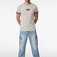 Polera Elasticada Hombre Beige - Miniatura 4